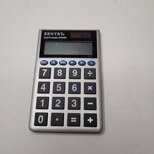 Sentry CA279 Calculator - Gray and Black - TESTED